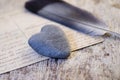 Stone heart still life Royalty Free Stock Photo