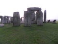 Stone Henge In England Winter Time Back View Royalty Free Stock Photo