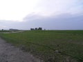 Stone Henge In England Winter Time Distance View