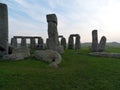 Stone Henge In England Winter Time Front View In middle