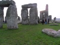 Stone Henge In England Winter Time Front View