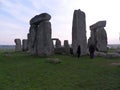 Stone Henge In England Winter Time Side View