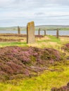 Stone henge at the Ring of Brodgar, Orkney, Scotland. Neolithic