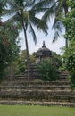 Stone hindu temple under trees , Sri Lanka