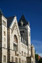 Stone historic Imperial castle with towers in Poznan Royalty Free Stock Photo