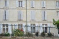 Stone hospital building with many windows Royalty Free Stock Photo