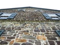 National Historic stone house gable roof end Poole Iron Forge Royalty Free Stock Photo