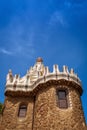 House in Park Guell by Antoni Gaudi in Barcelona Spain Royalty Free Stock Photo