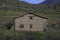 Stone house in a mountain setting in the north of Extremadura