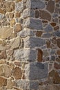Stone house wall corner at Tenedos Bozcaada Island by the Aegean Sea