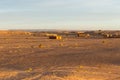 Stone houses in the desert, Sahara desert Royalty Free Stock Photo