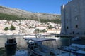 Stone houses, harbor and summer houses in Montenegro Royalty Free Stock Photo