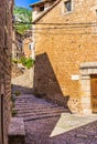 Stone houses at mediterranean village Fornalutx, Majorca Spain Royalty Free Stock Photo