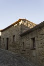 Stone houses on portuguese historic village Royalty Free Stock Photo