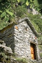 Stone houses, Rustico, Ticino Royalty Free Stock Photo