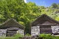 Stone houses, Rustico, Ticino Royalty Free Stock Photo