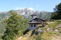 Stone hut in the mountains near Riva del Garda, Italy Royalty Free Stock Photo