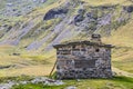 Stone Hut in Pyrenees Royalty Free Stock Photo