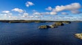 Stone islands on the Ladoga Lake Royalty Free Stock Photo