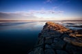 Stone Jetty on the Ottawa River Royalty Free Stock Photo