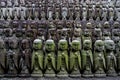 Jizo statues at the Hasedera Temple in Kamakura Japan. Guardian deities of children