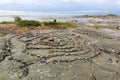 Stone labyrinths Fredlarna archipelago