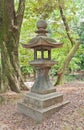 Stone lantern in Fushimi Inari Shinto Shrine of Kyoto, Japan Royalty Free Stock Photo