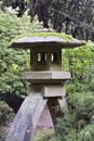 Stone Lantern at Japanese Garden Royalty Free Stock Photo