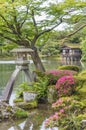Japanese Garden Kenrokuen in Kanazawa, Japan