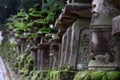 Stone lantern with moss at Kasugataisha shrine Royalty Free Stock Photo