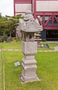 Stone lantern in Seoul Museum of History, Korea Royalty Free Stock Photo