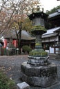 Stone lantern at Shuzenji temple