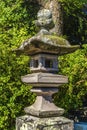 Stone Lantern Hotoku Ninomiya Shinto Shrine Odawara Japan Royalty Free Stock Photo