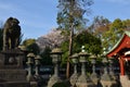 Stone lantern of Ueno Toshogu Shrine at Ueno park