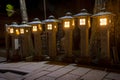 stone lanterns inside the Okunoin cemetery