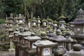 Stone lanterns at Kasuga Taisha shrine in Nara