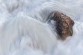 The sea is storming and foaming and washing coastal stones Royalty Free Stock Photo