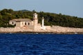 Stone light house in Mali Losinj,Croatia