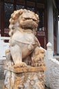 Stone lion of baoen temple