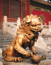 Stone lion of china Royalty Free Stock Photo