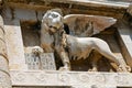 Stone Lion the gate keeper in Zadar, Croatia