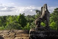 Stone Lion Guardian at Pre Rup Royalty Free Stock Photo