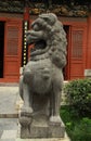 Stone lion guarding The Guildlhall Kaifeng