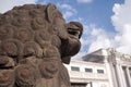 Stone Lion at Hanuman Dhoka Palace , Kathmandu Nepal