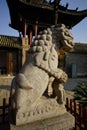 China: Stone lion Royalty Free Stock Photo