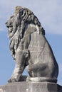 Stone lion, Lindau harbour #1 Royalty Free Stock Photo