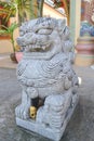 Stone Lion sculpture, symbol of protection
