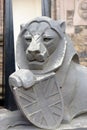 Stone lion statue Royalty Free Stock Photo