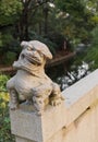 Stone Lion, Zhongshan Park, Shanghai, China Royalty Free Stock Photo