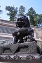 The stone lions of ancient China Royalty Free Stock Photo